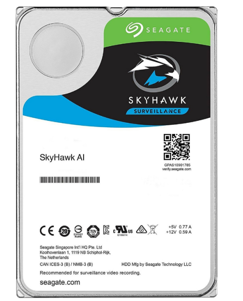 Seagate 3.5" 12 TB Skyhawk ST12000VE0008 SATA 3.0 7200 RPM Hard Disk